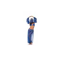 blue arabian dancer costume
